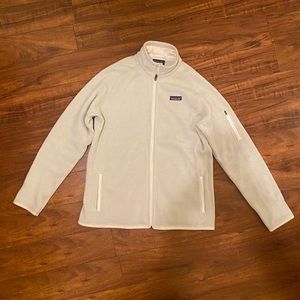 Patagonia Fleece Jacket, Full Zip, Cream